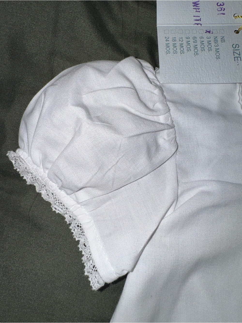 Feltman Brothers Girls size 3 months Hand-Embroidered White Baby Dress NWT - Picture 5 of 8